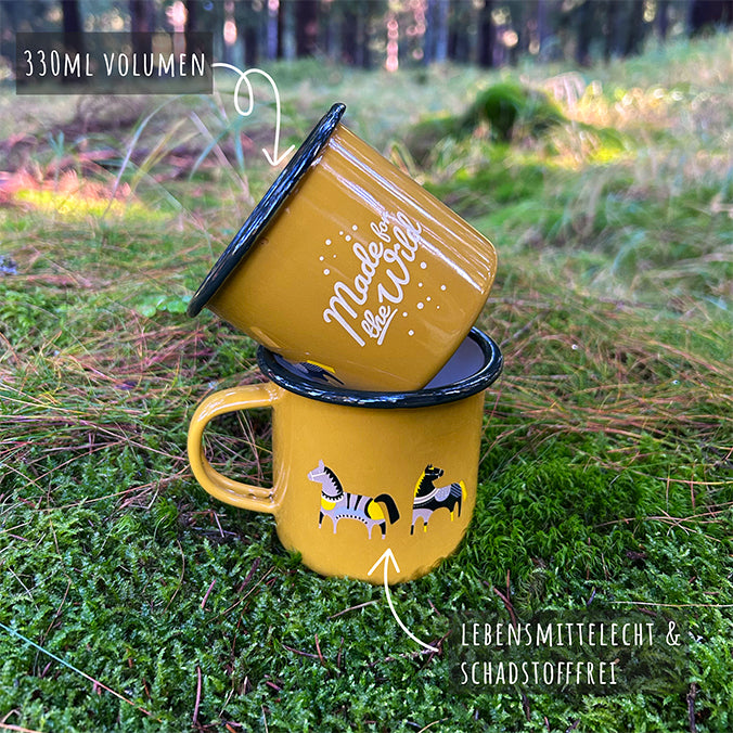 Emaille Tasse Galoppa